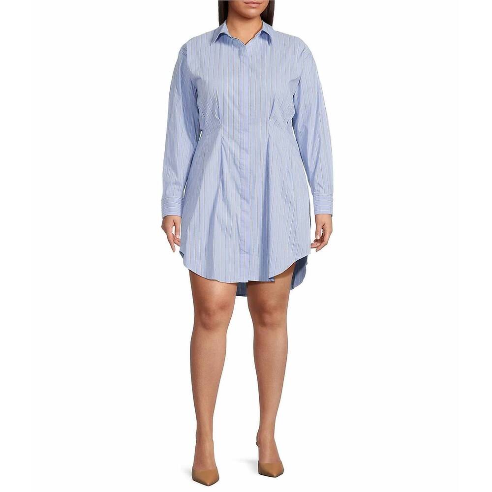 NEW LUCY PARIS morada dress in blue striped